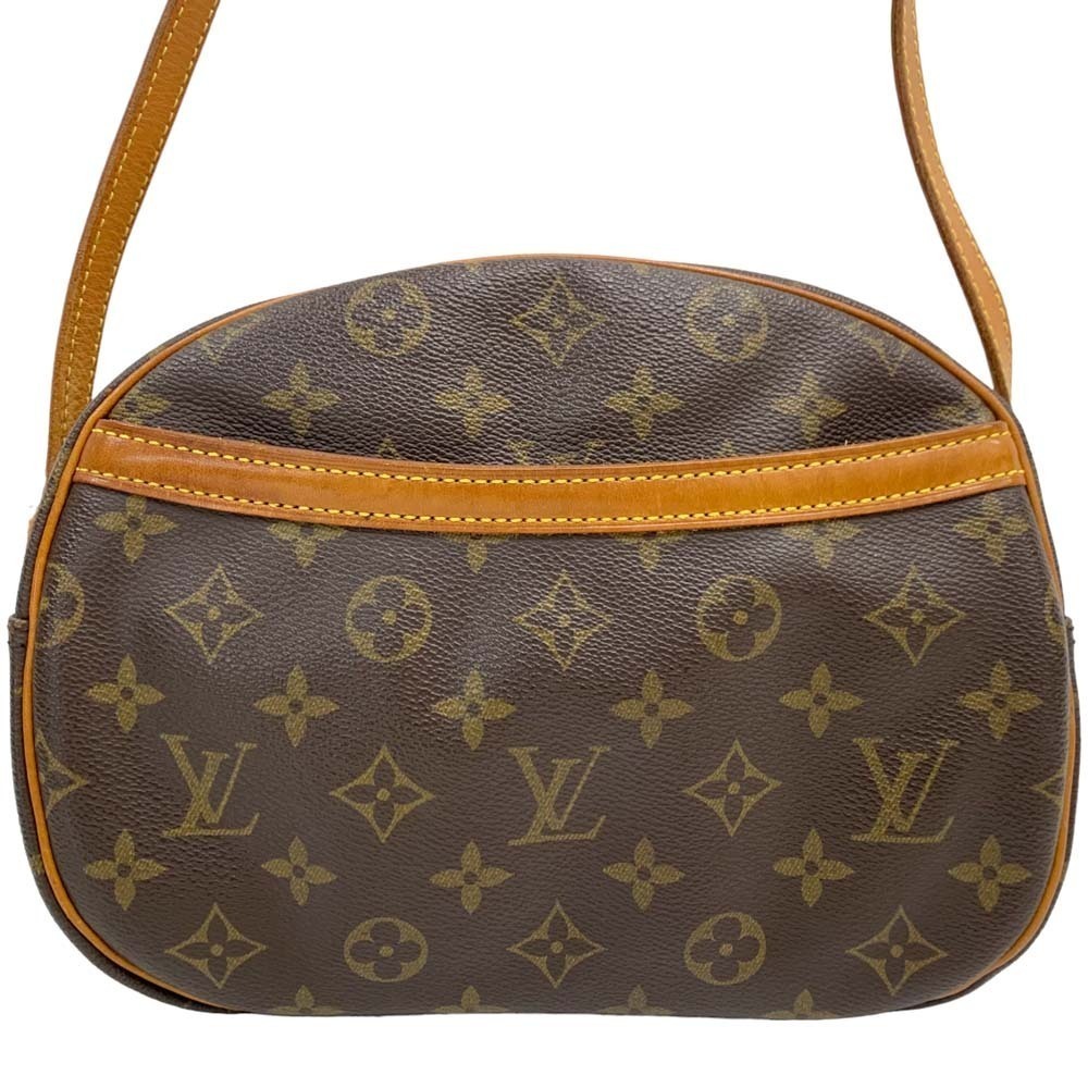 Louis Vuitton Shoulder Monogram Blois Leather Bag Brown